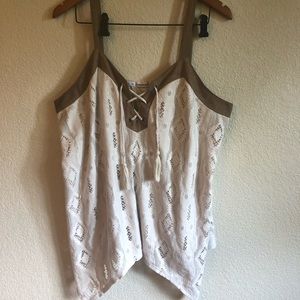 Maurices Suede Detail Top